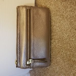 Gold Fossil Wallet